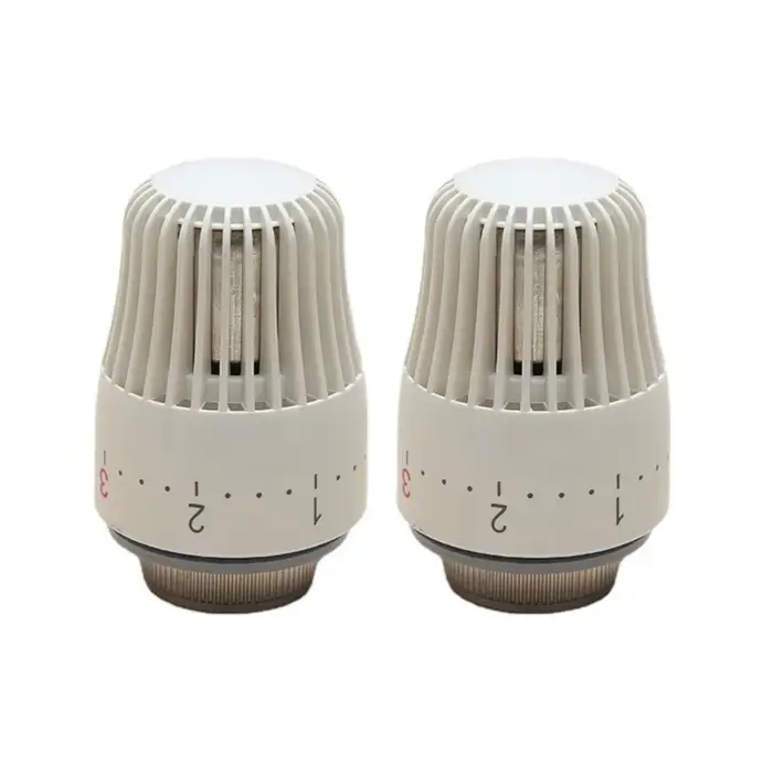 Tête vanne Thermostat radiateur, 2 pièces uniquement, bouton contrôle température remplacement