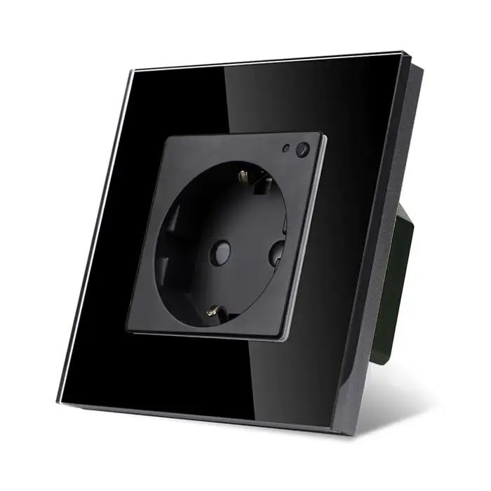 TAWOIA Wifi prise murale norme ue cadre en verre prise de moniteur de puissance prise électrique fon