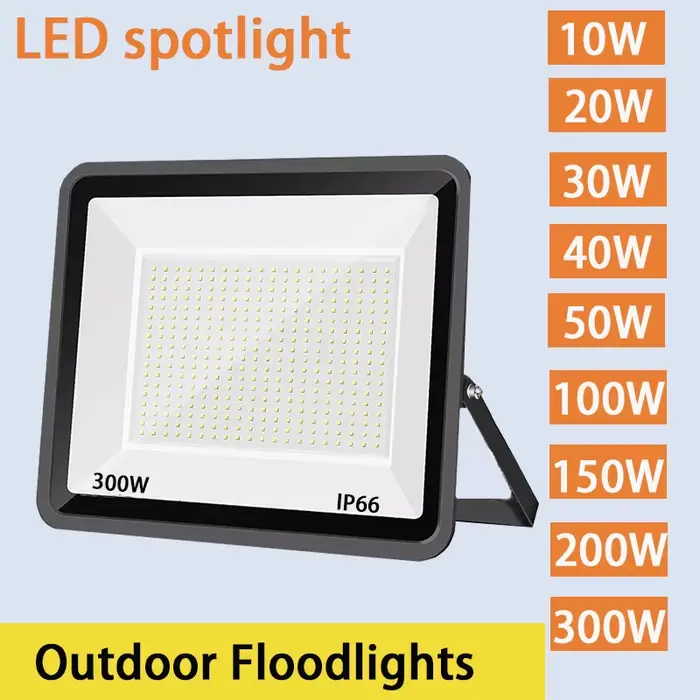 Projecteur LED projecteurs extérieurs étanche IP66 220V 10W 20W 30W 50W 100W 150W 200W 300W éclairage extérieur de panneau d'affichage d'usine