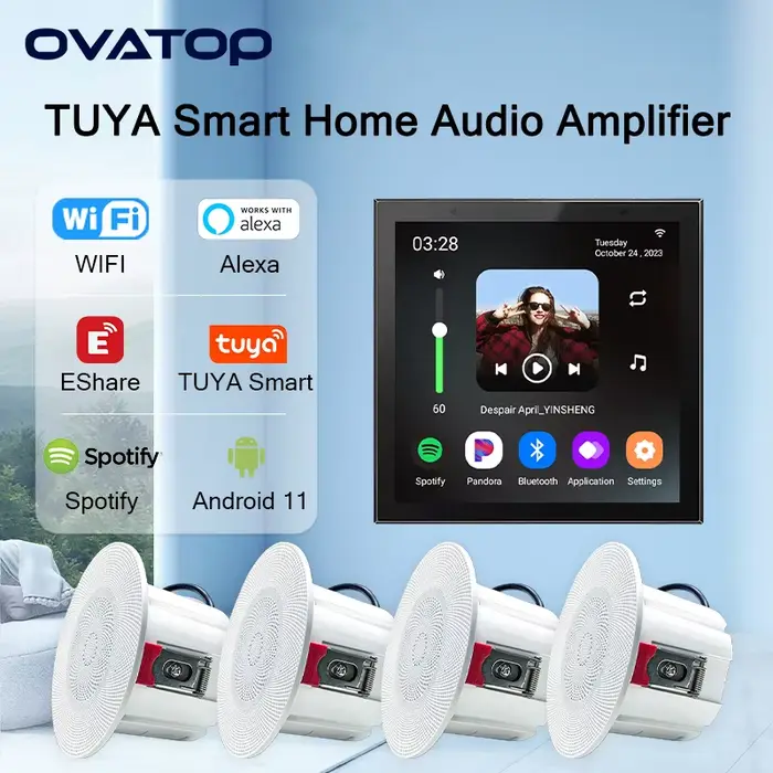 Amplificateur de musique intelligent Alexa Voice Home pour maison connectée ambiance sonore personnalisable occasions spéciales
