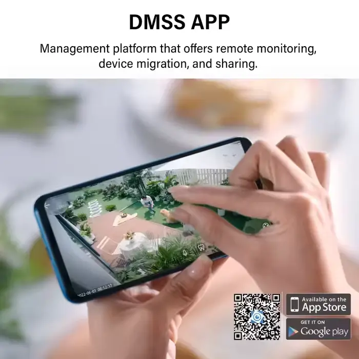 Caméra de sécurité Dahua 5MP intelligente à double éclairage réseau WizSense PT avec détection humaine