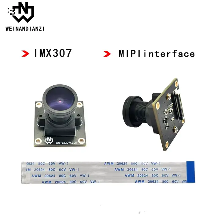 Module de caméra MIPI HD 1080P 1920*1080 IMX307 Capteur 1/2.8 Champ de vision 140° °   Grand angle 6