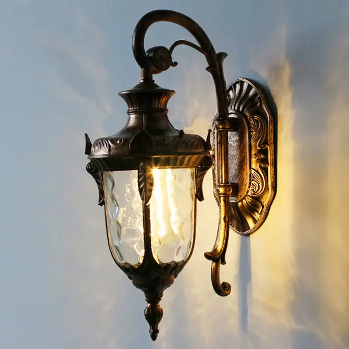 LOYALHEARTD-Applique Murale Imperméable Noire, Luminaire d'Extérieur, Idéal pour un Jardin ou une Vé