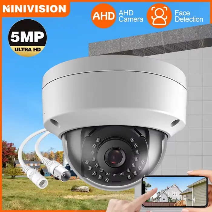 CCTV 8MP caméra dôme analogique de sécurité extérieure antidéflagrante détection de visage AHD DVR c