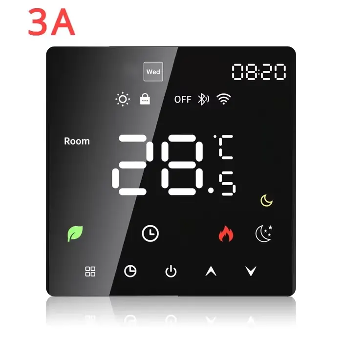 Thermostat intelligent WiFi Melery Tuya, contrôleur de température pour chauffage au sol, à eau et à