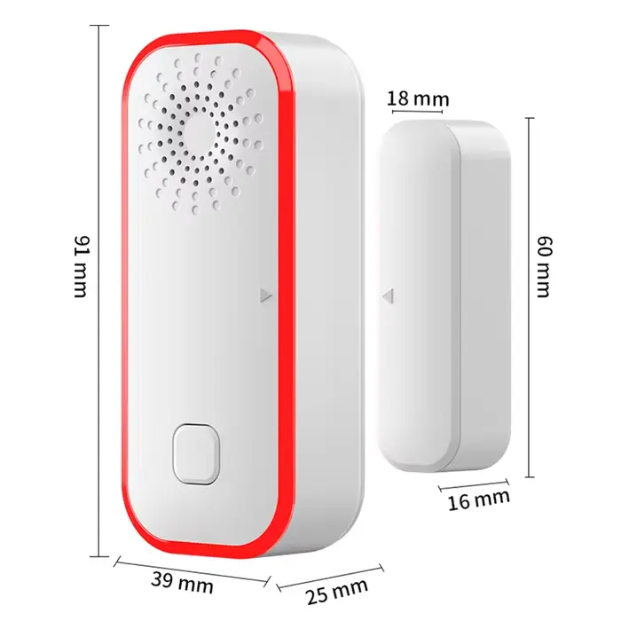 TuYa WIFI porte alarme sonore et lumineuse magnétique commutateur d'alarme Intelligent déclencheur s