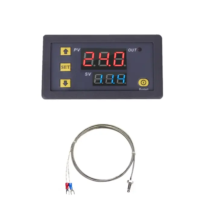 Thermostat Intelligent de Contrôle de Température, 1 Voie, 10A, Citations-60 ~ 500, Capteur de Therm