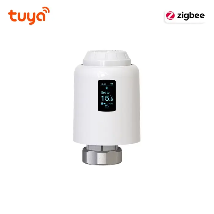 Tuya Zigbee tête thermostatique vanne de radiateur Zigbee tête de vanne thermostatique vie intellige