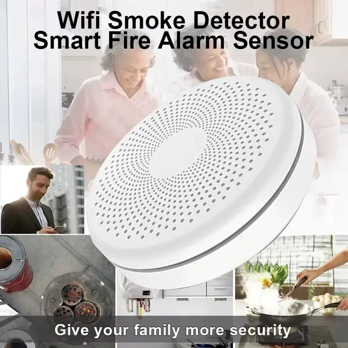 WiFi Tuya Smart 2-en-1 détecteur de CO et de fumée alarme détecteur de monoxyde de carbone salon sal