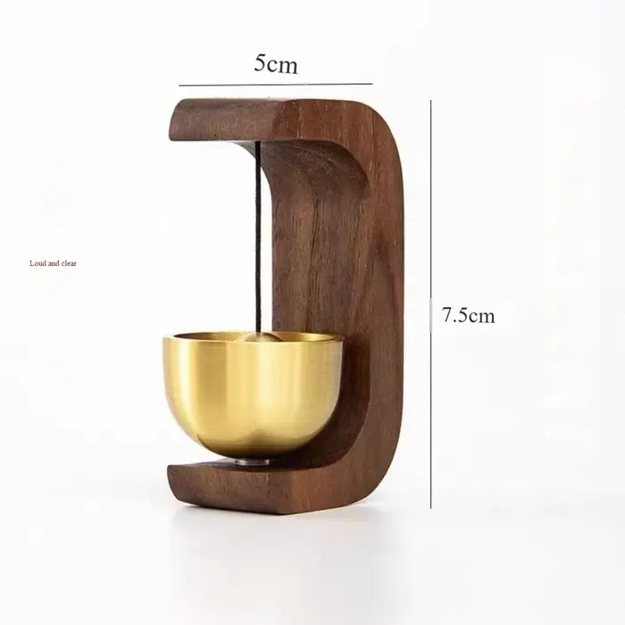 Sonnette en bois, carillon d'entrée à ventouse, sonnette de rappel d'ouverture de porte, cadeau de p