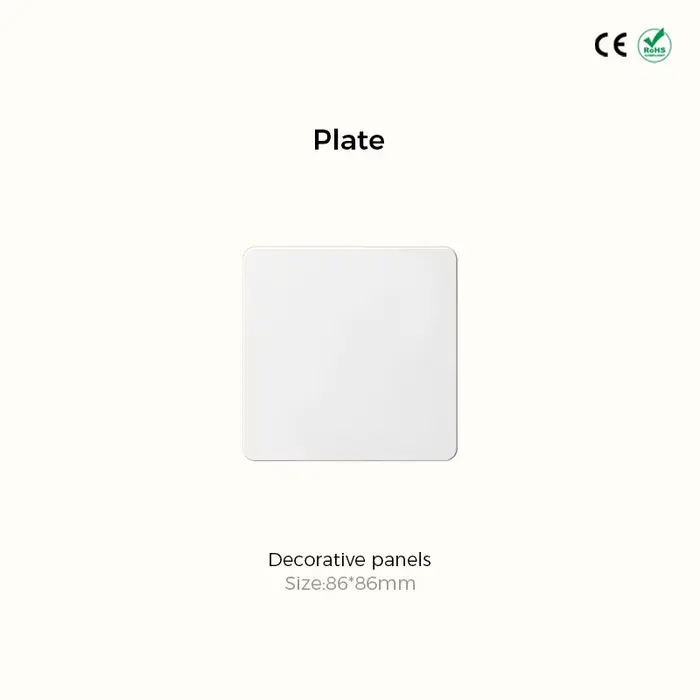 Avoir interrupteurs muraux pour maisons bouton poussoir lumière blanc panneau en acier inoxydable pr