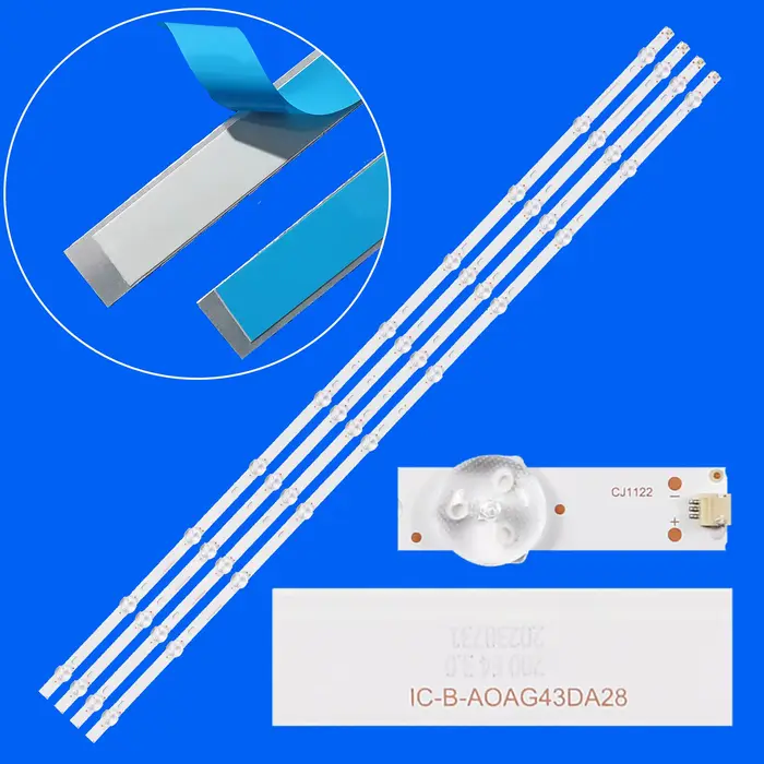 Bande de rétro-éclairage LED pour 43PUS6504/12 43PUS6504/62 43PUS6554/12 43PUS7505/60 43PUS7555/12 4