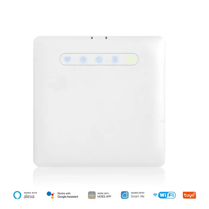Thermostat intelligent Wi-Fi pour fil pilote, application de surveillance de l'électricité, prise en