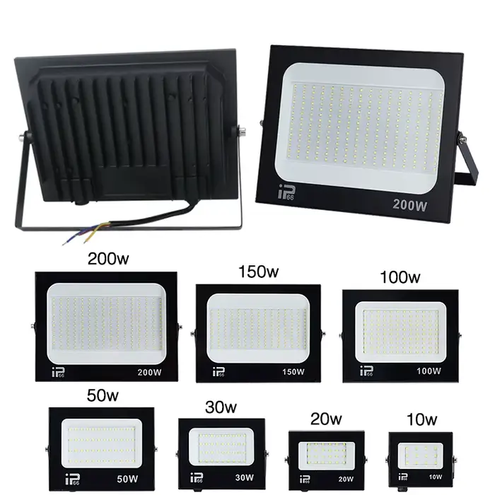 Projecteur LED 100W 150W 200W Moderne Étanche pour Garage Cour de Sport Rue Occasions Spéciales