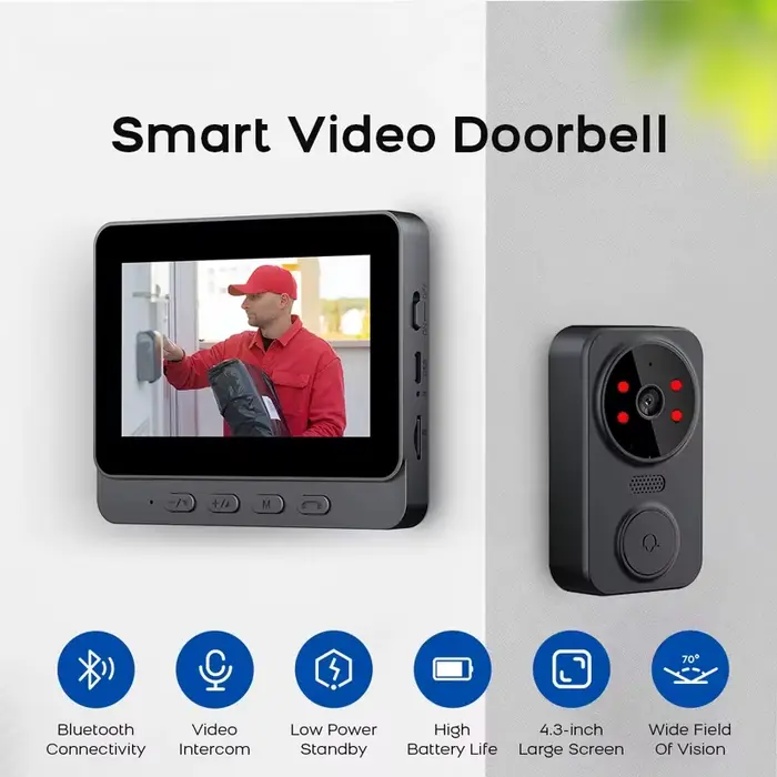 Sonnette vidéo intelligente sans fil