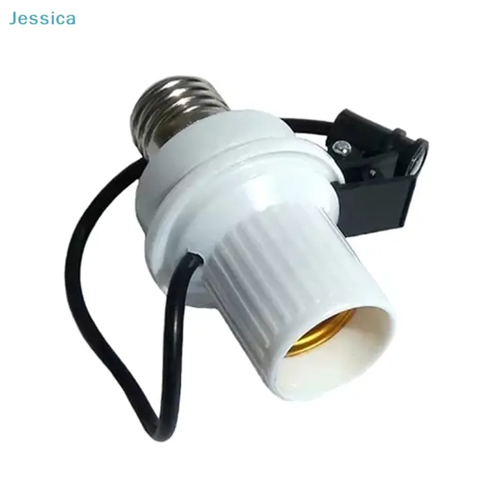 ♥ Douille d'ampoule à capteur de lumière automatique - Support de lampe E27 à visser avec contrôle crépusculaire