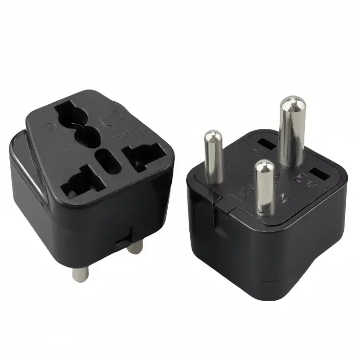 Prise d'afrique du sud 15A AC250V Type M grand rond 3 broches inde conversion adaptateur de prise de
