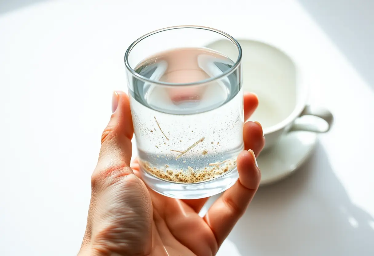 Eau avec sédiments, prévention du calcaire